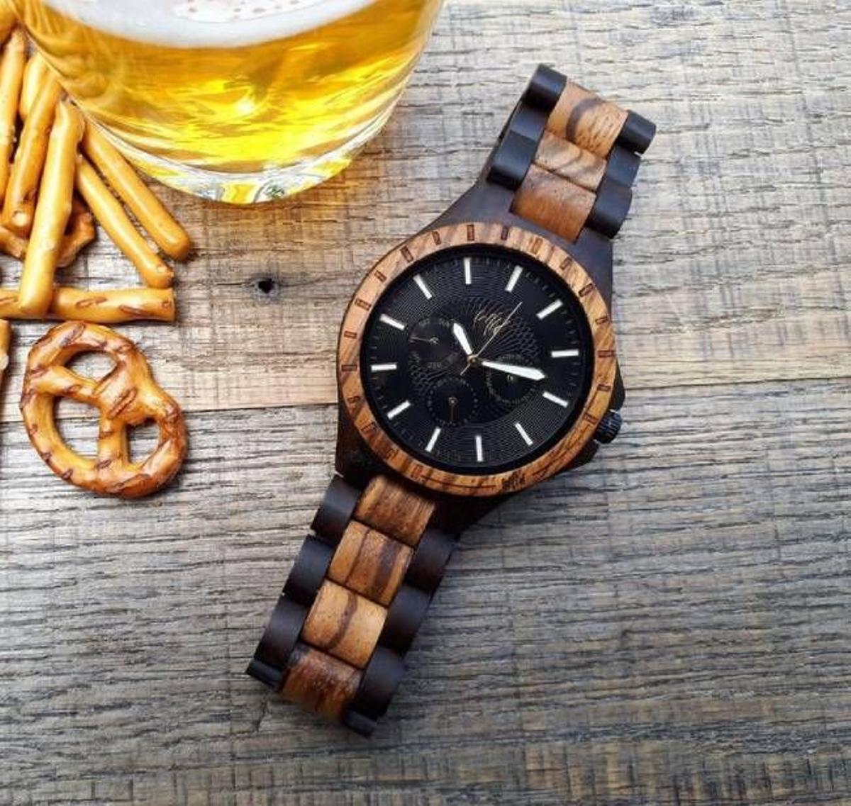 Reloj de madera personalizable