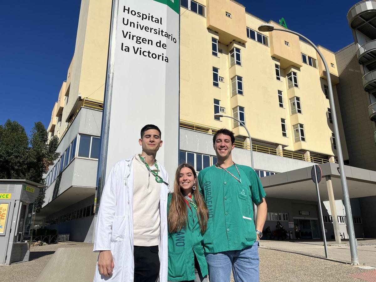 De izq. a dcha. David, Silvia y Emilio