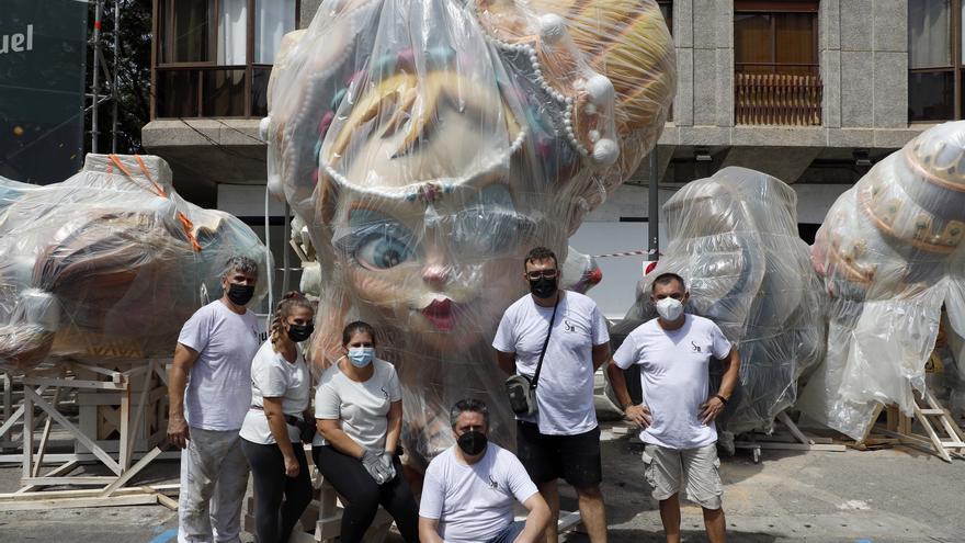 Reino de València-Duque de Calabria recupera su falla destruida por el fuego