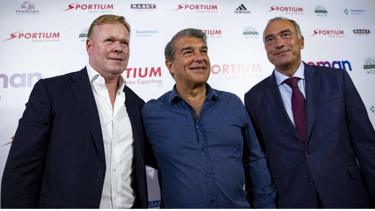 Joan Laporta, Ronald Koeman y Rafa Yuste planificarán el nuevo Barça