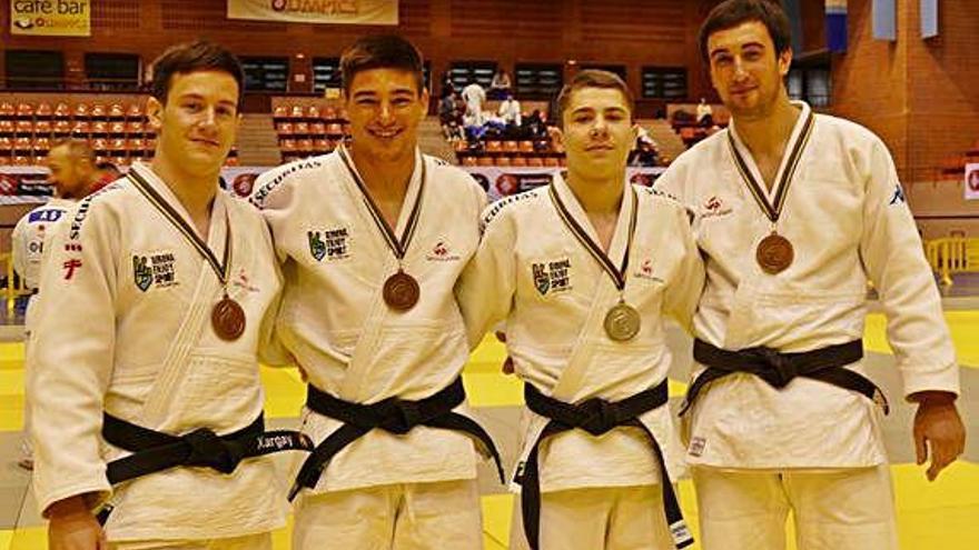 Quatre metalls per al Securitas Girona Judo a Barcelona
