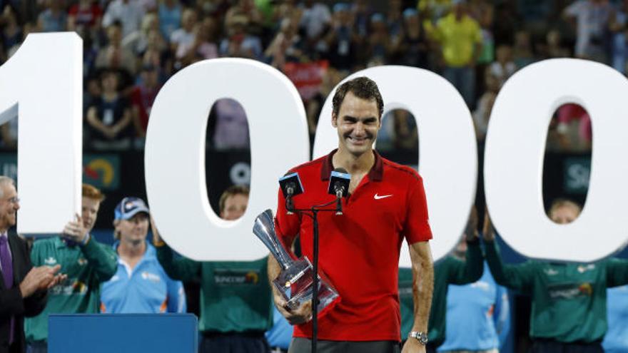 Federer alcanza su victoria 1.000 en Brisbane