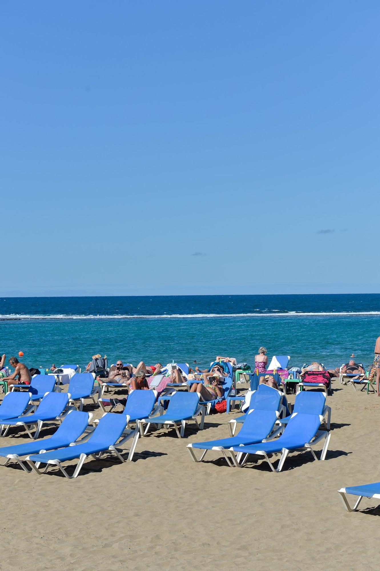 Tiempo en la playa de Las Canteras (1/12/2022)