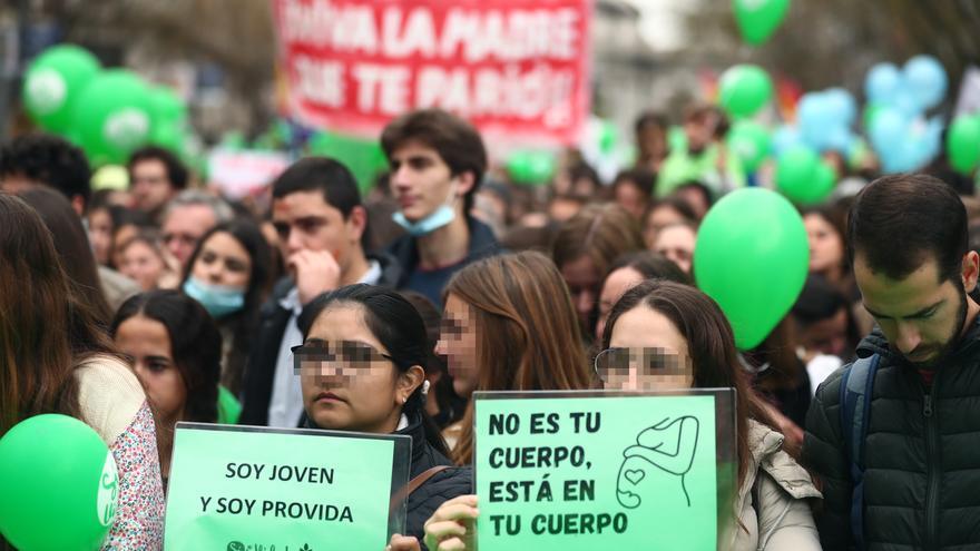 Una protesta contra el aborto y la eutanasia concentra en Madrid a 9.000 personas