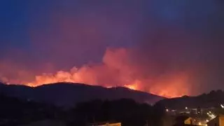 Directo | El incendio de las Cinco Villas se recrudece y afecta ya a 12.000 hectáreas tras una noche de "avance significativo"