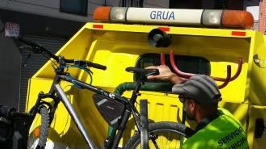 La bici incautada por la Policía.