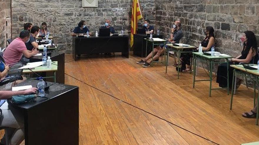 Un moment del darrer ple municipal de l&#039;Ajuntament de Santpedor