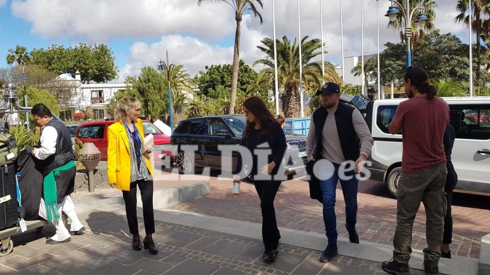 Salma Hayek ya está en Lanzarote para el rodaje de 'Los Eternos'