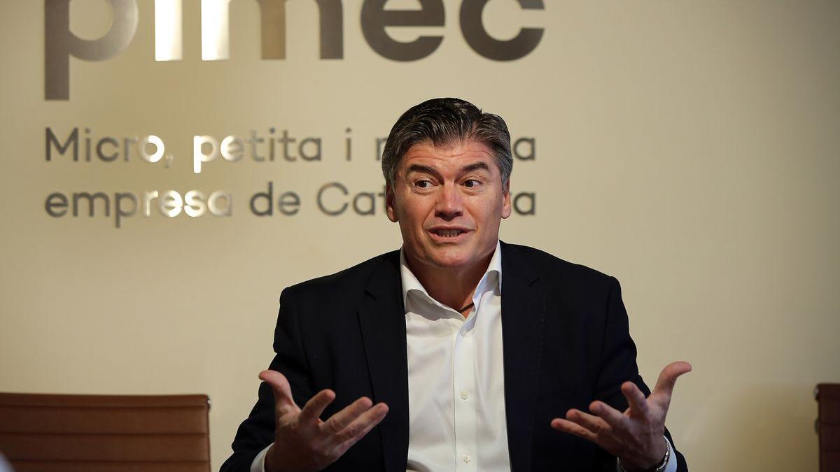 Antoni Cañete, presidente de la Plataforma contra la Morosidad y de la patronal catalana Pimec.
