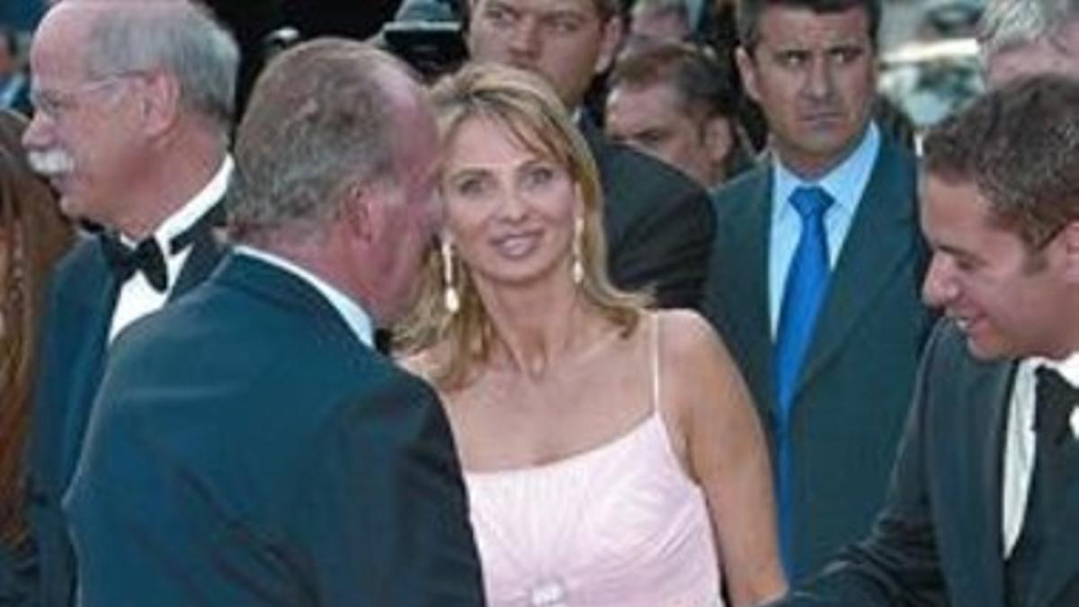 El Rey y Corinna, en la concesión de los premios Laureus, en el 2006.