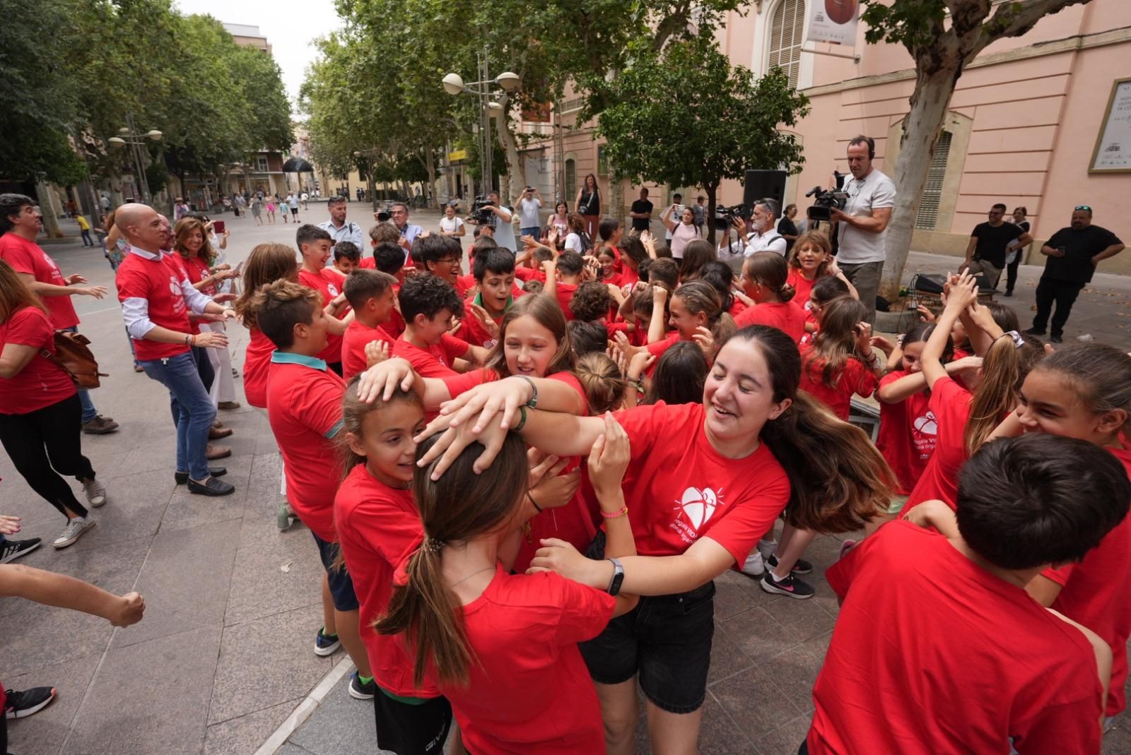 El flahmob por la donación de órganos, en imágenes