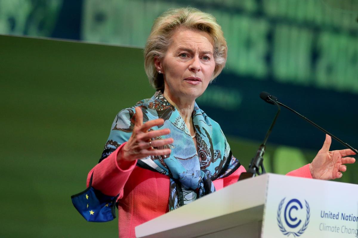 Ursula von der Leyen interviene en la COP26, en la ponencia sobre la Acción sobre los bosques y el uso de la tierra.