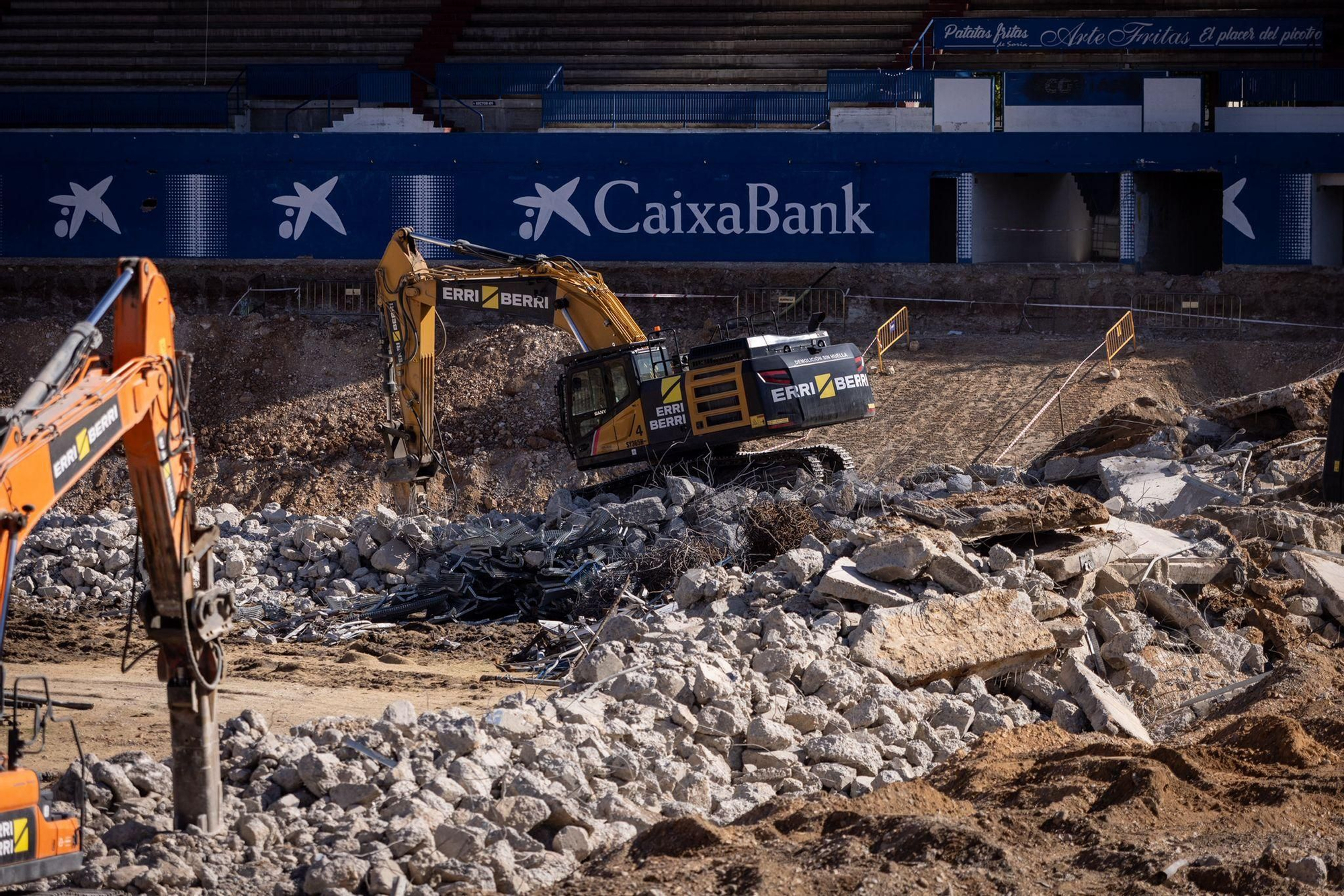 En imágenes | Visita a las obras de La Romareda cuando se cumple un año del inicio de los trabajos