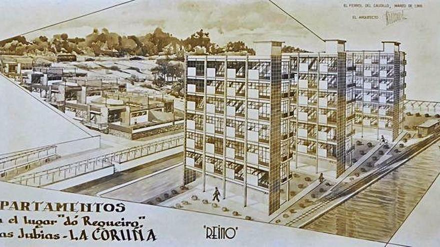 Diseño de apartamentos vacacionales de As Xubias de Ramón Tenreiro Brochón.