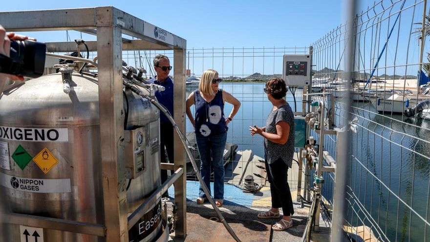 El Mar Menor se queda sin inyecciones de oxígeno este verano