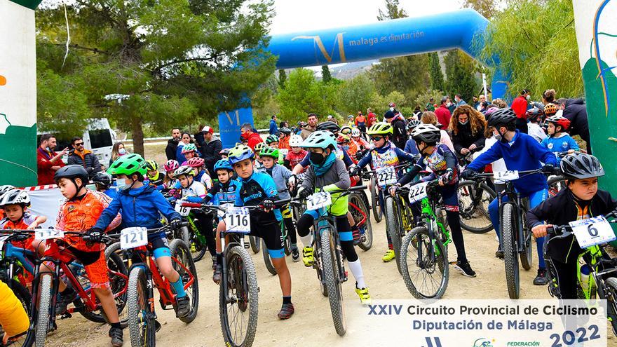 La Viñuela celebra la primera prueba del Provincial de escuelas de ciclismo de la Diputación de Málaga