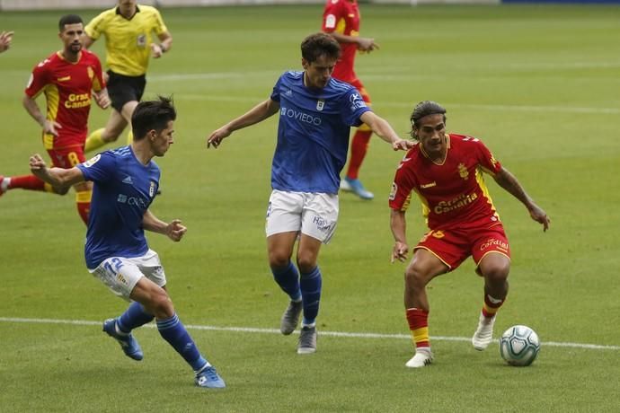 Real Oviedo VS UD Las Palmas en el Carlos Tartiere el 8 de julio de 2020 (Foto: Luis Manso).