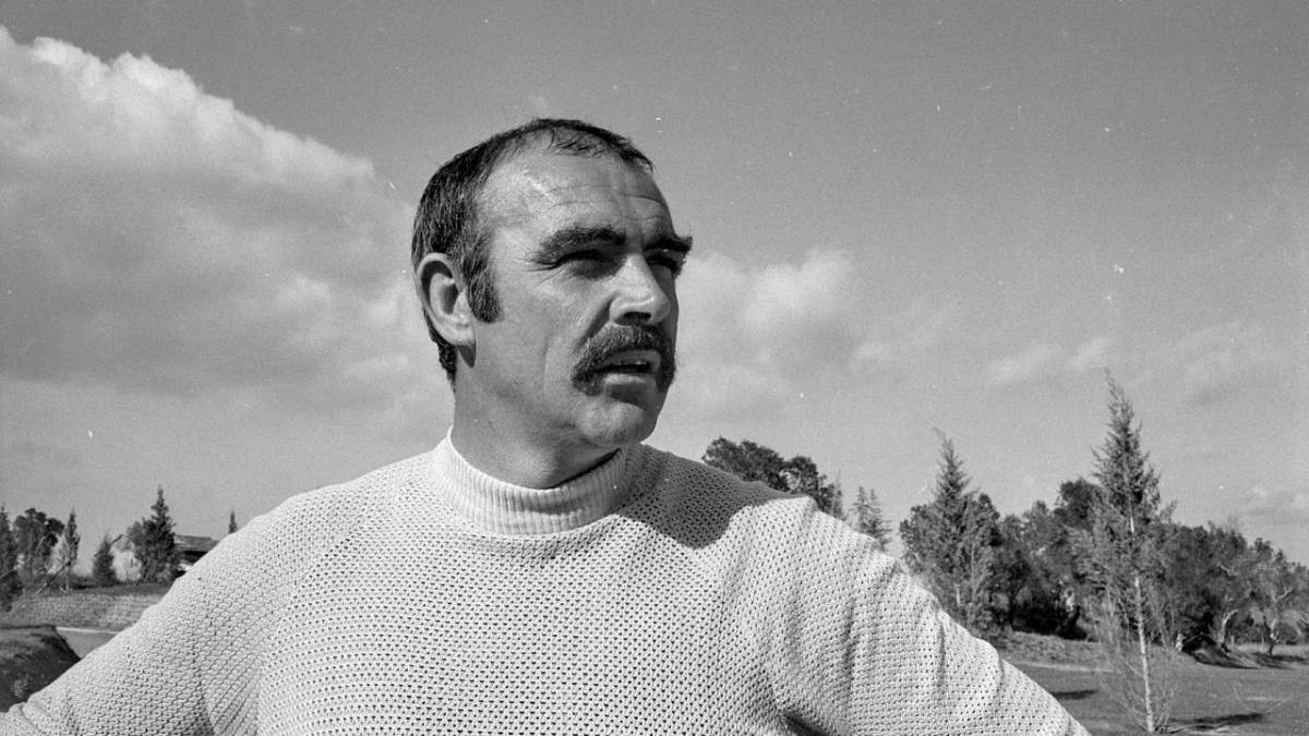 Sean Connery a Santa Cristina d&#039;Aro, el mes de novembre del 1968