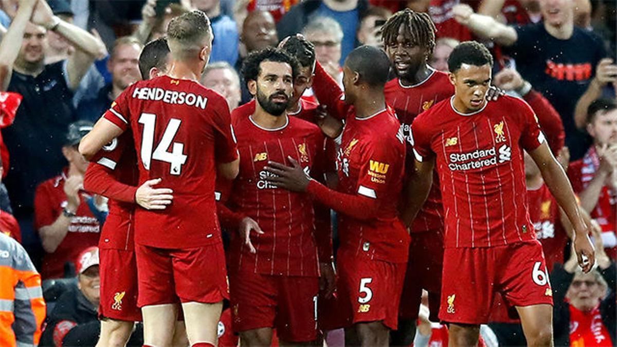 Locura en Alfield: siete goles y el Liverpool sufre para ganar al Salzburgo