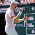 Sinner celebrando el pase a la final de Indian Wells