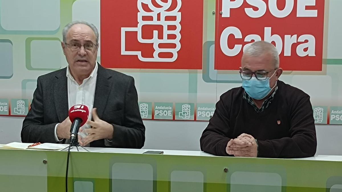 Juan Pablo Durán y Antonio J. Caballero, durante la rueda de prensa.