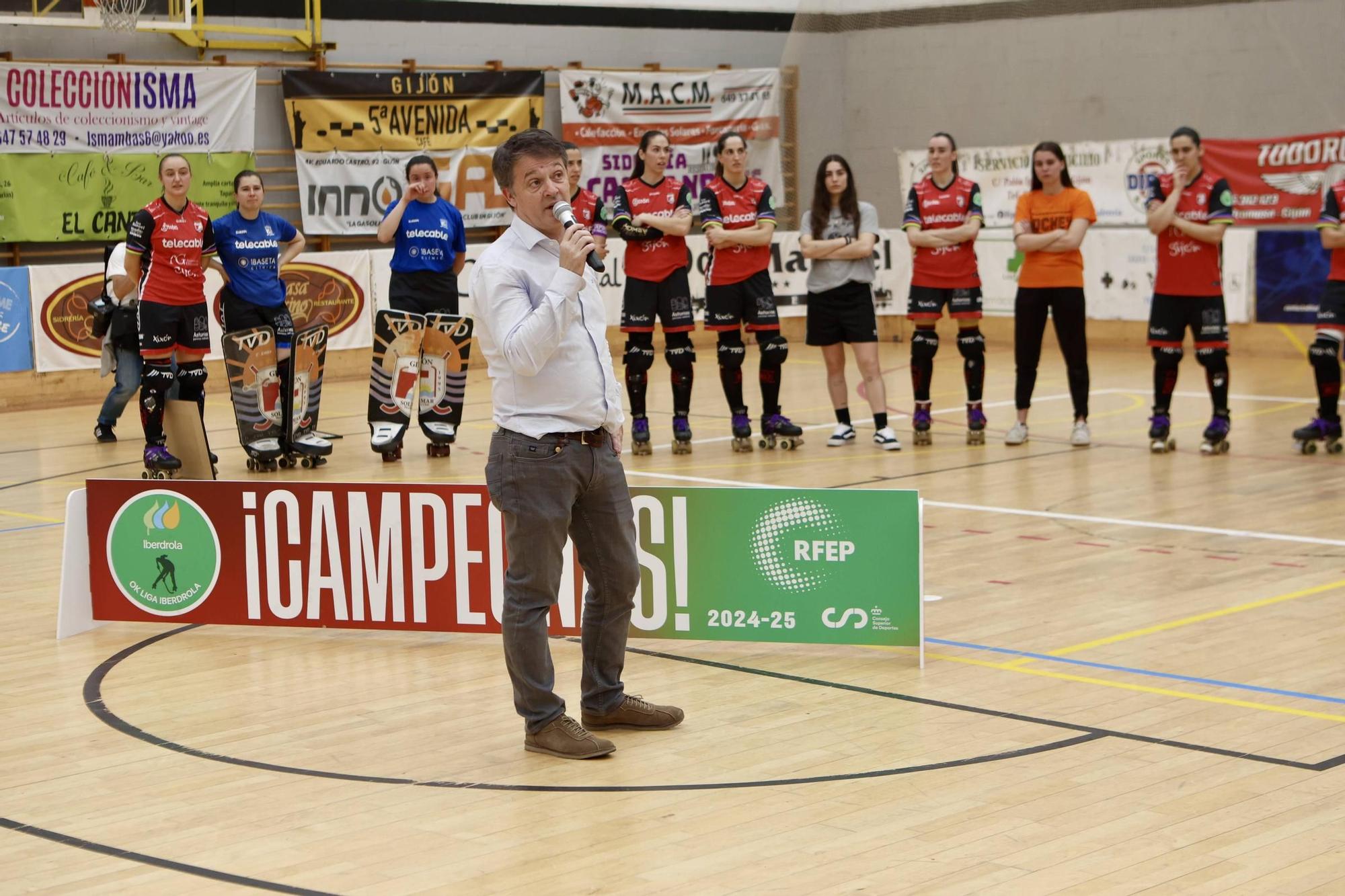 Triunfo, aplausos y lágrimas en el final liguero del Telecable (en imágenes)