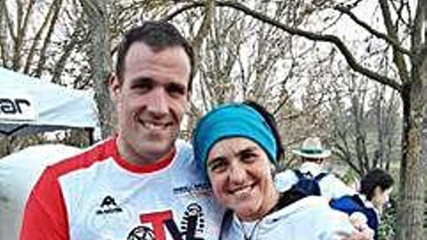 Pepa García, campeona del Duatlón de Cuéllar por parejas