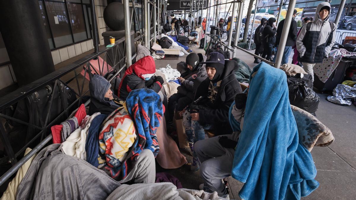 Inmigrantes en Nueva York.