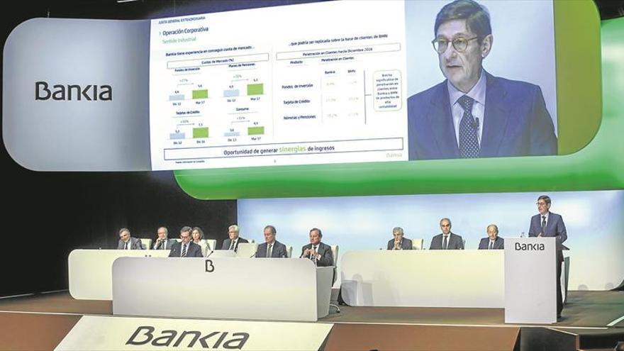 Bankia supera los 223.000 millones en activos tras la fusión con BMN