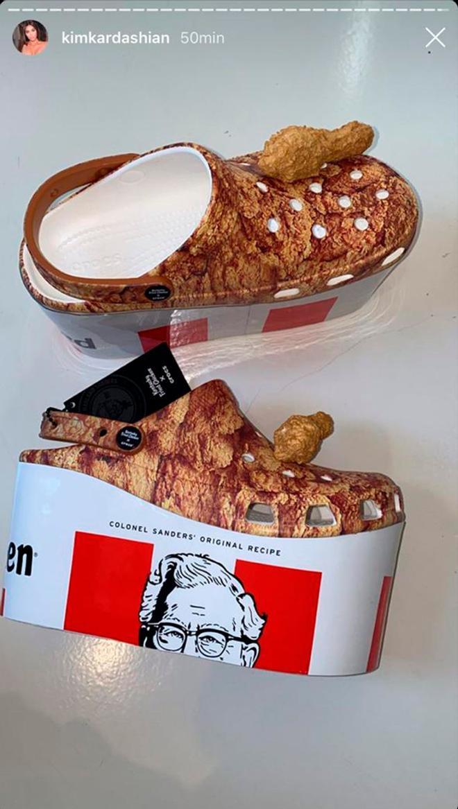 Crocs de KFC para Kim Kardashian