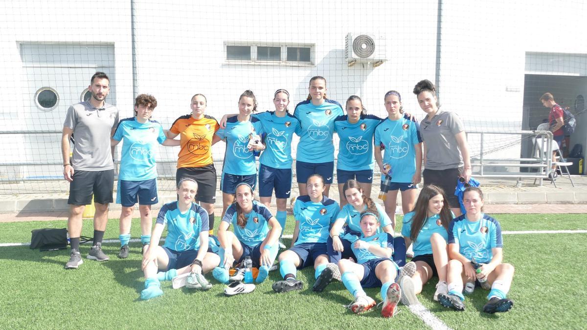Caras largas en el CF Miramar tras la derrota