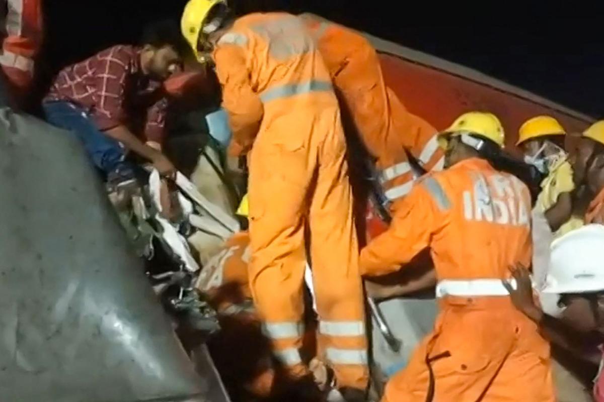 Accidente mortal de tren en la India