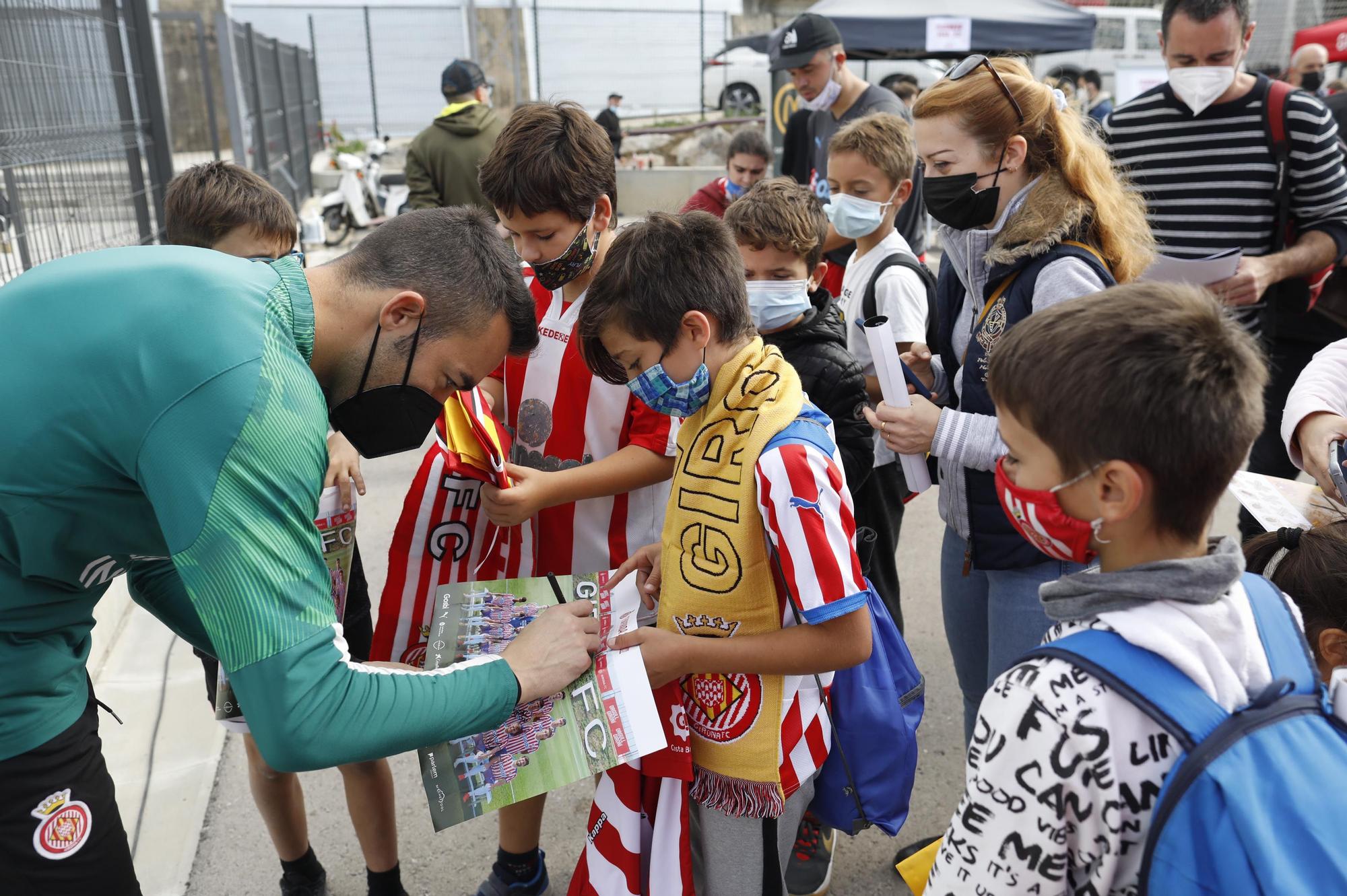 El Girona rep l'escalf de l'afició