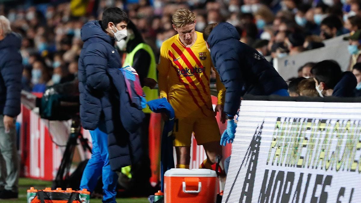 Frenkie de Jong, en el duelo ante el Linares