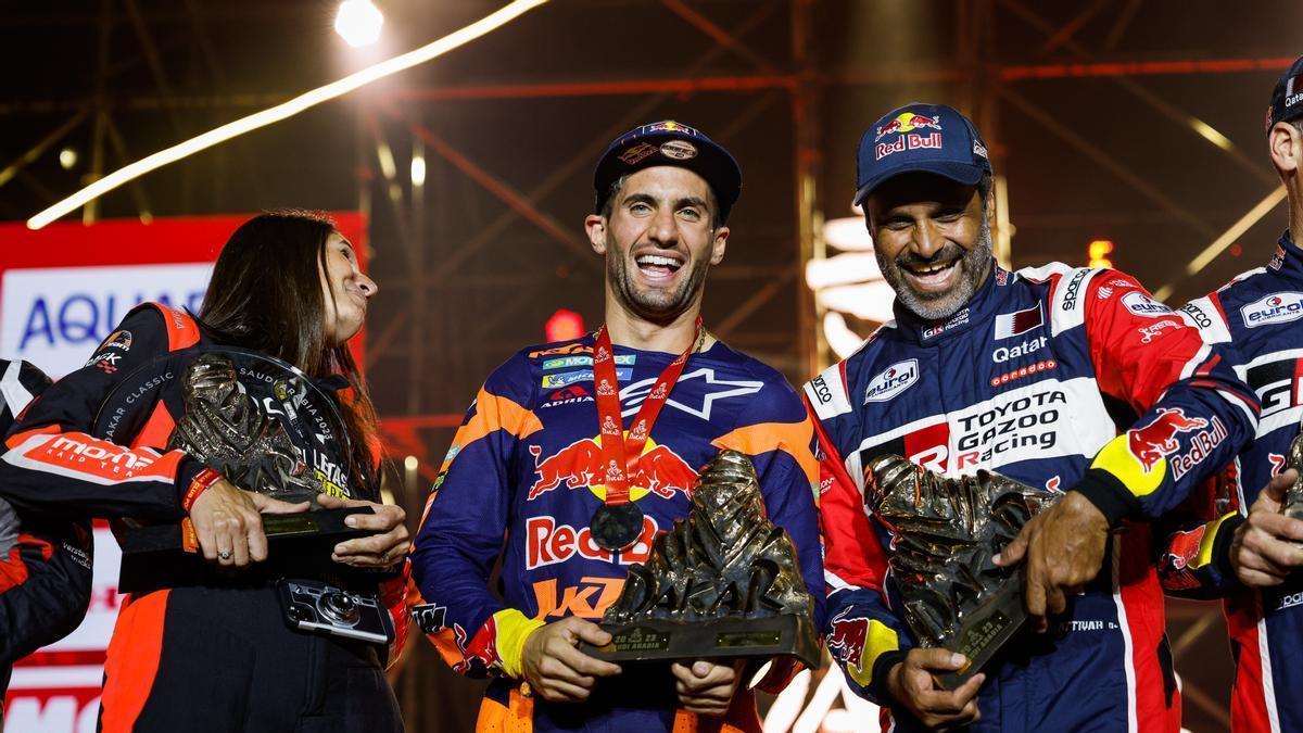 Benavides y Al-Attiyah, ganadores del Dakar en motos y en coches respectivamente