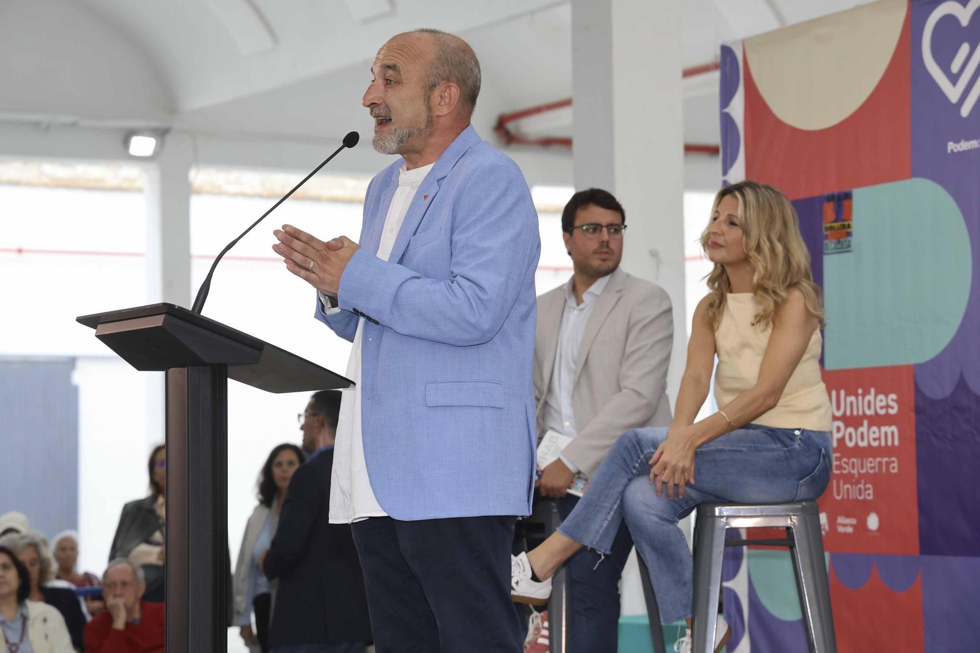 Yolanda Díaz hace campaña por Unides Podemos en Alicante