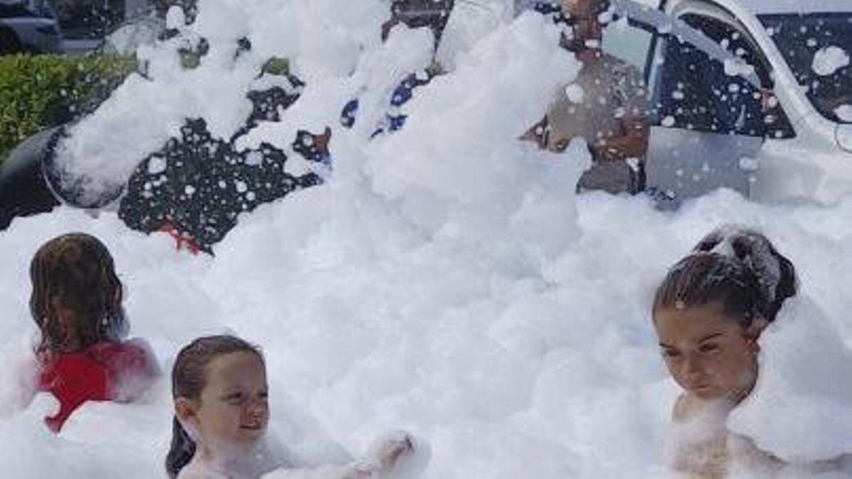 La fiesta de la espuma. |