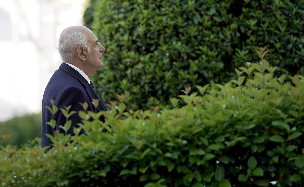 Enrique  Barón, excomisario, a la llegada a la Audiencia Nacional donde se celebra el juicio del caso Kitchen.