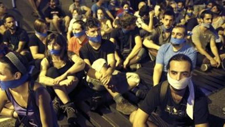 Manifestació a Madrid en contra de la nova llei