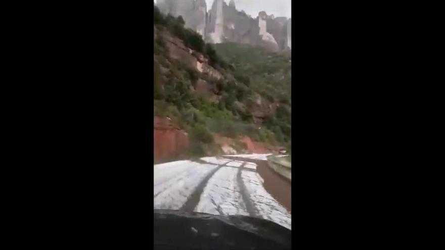 Efectes de la pedregada a Montserrat