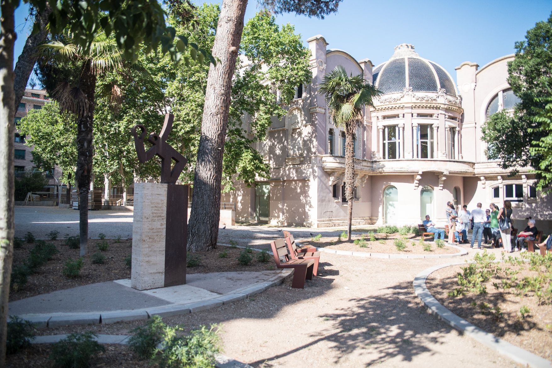 Així és el nou jardí del pati del Casino de Manresa