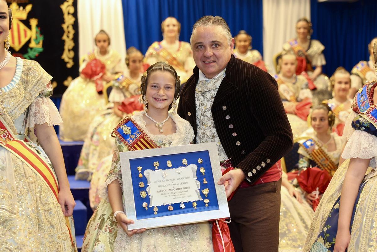Carmen, Marta, Martina y Ani reciben honores en la fiesta grande de la Federación Fallas Centro
