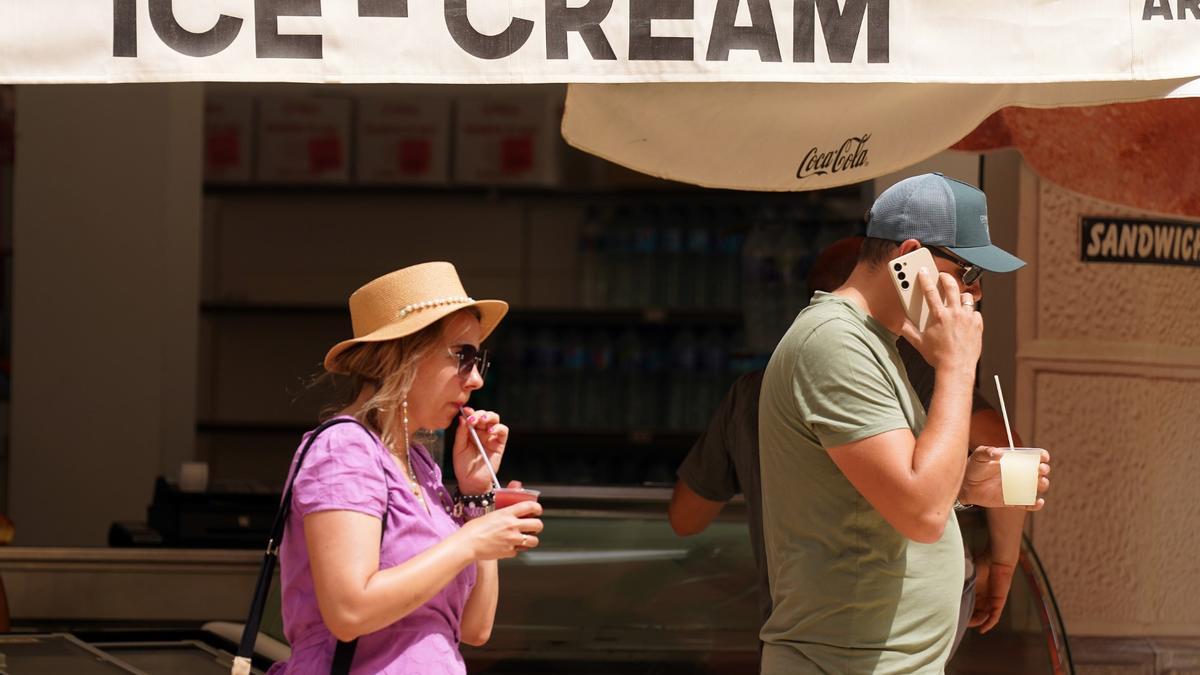 Ola de calor en Málaga.