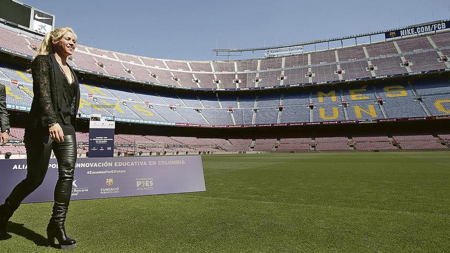 Shakira, en el Camp Nou.