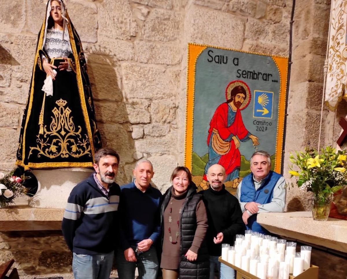 Bueu inicia ya el camino  del nuevo Año Xacobeo con una alfombra | CIAB