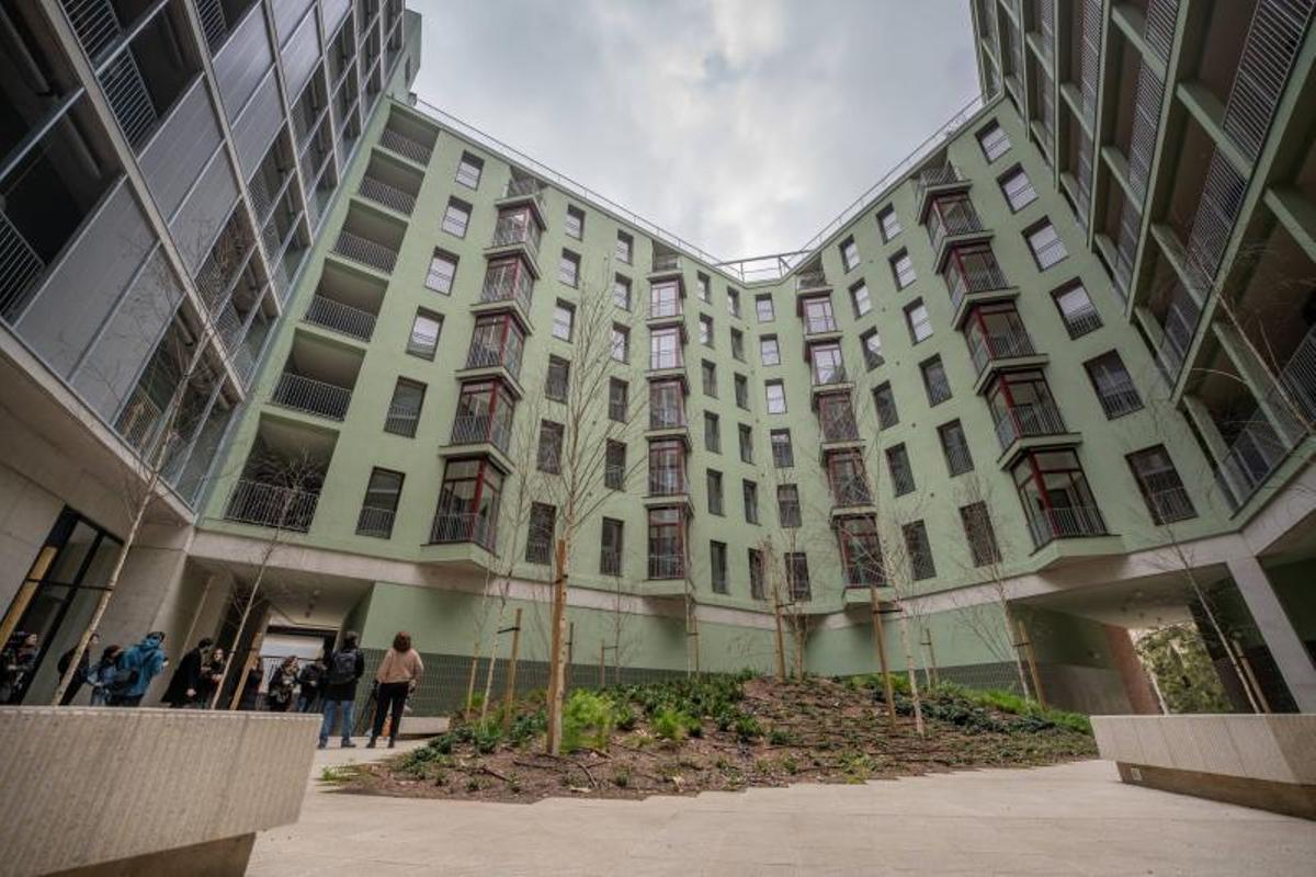 Una promoción de vivienda pública en Barcelona.