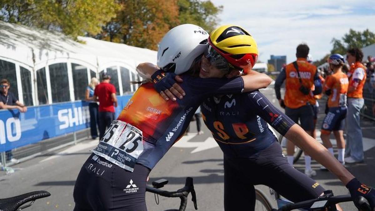 Una caída en el pelotón frena a Mavi García en el Mundial
