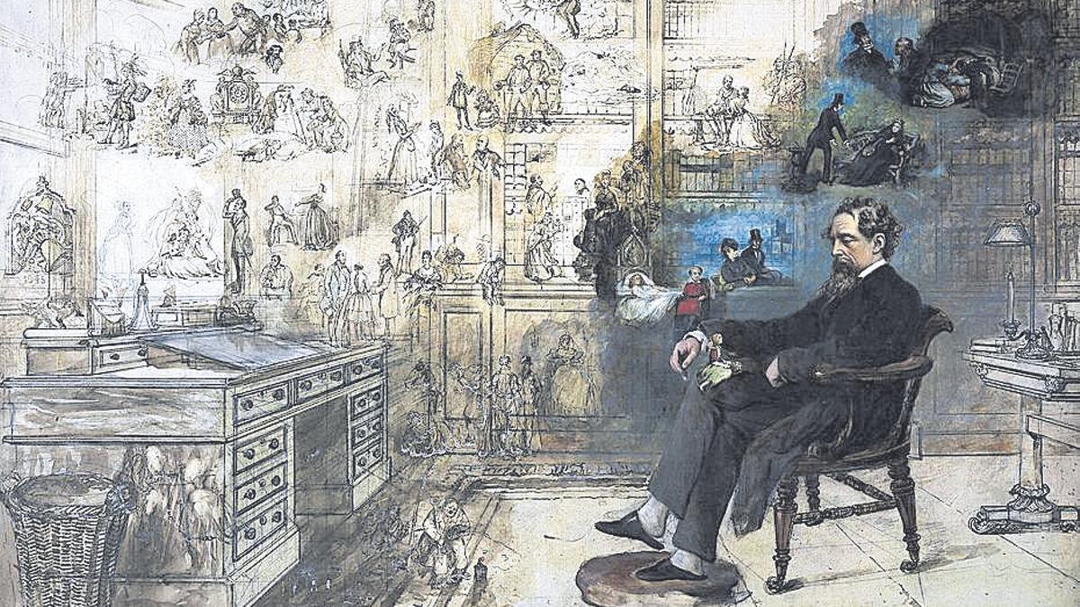 ‘El sueño de Dickens’, cuadro de William Buss