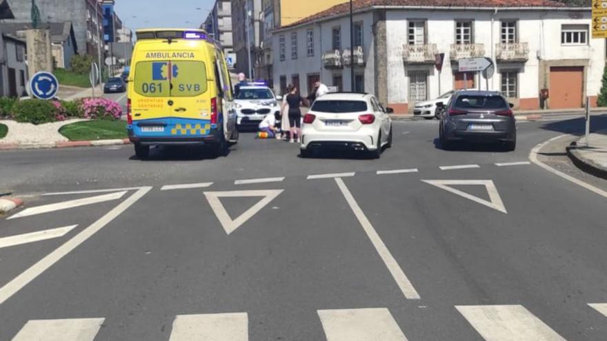 Choque con heridos en la rotonda de la Folla de Bacalao