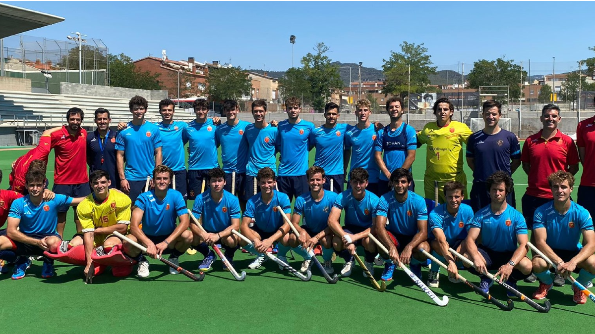 Los Red Sticks sub 21 en el Europeo junior en la ciudad belga de Gante